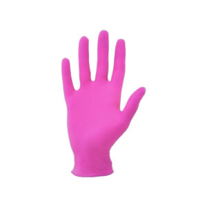 Gumikesztyű nitril magenta (M)